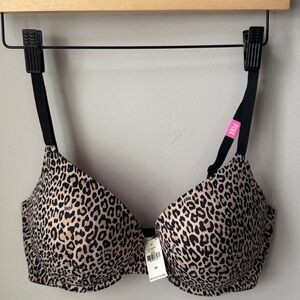 Victoria’s Secret PINK Wear Everywhere Leopard Cheetah Push Up Bra